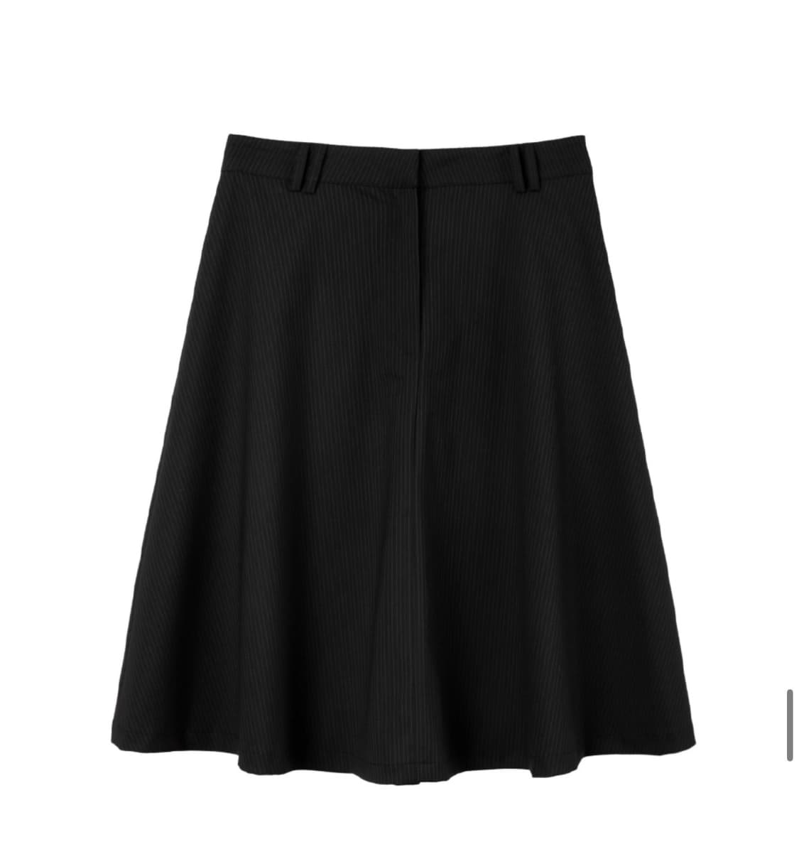 헤레틱 BUTTON FLARED SKIRT 블랙 상품이미지3