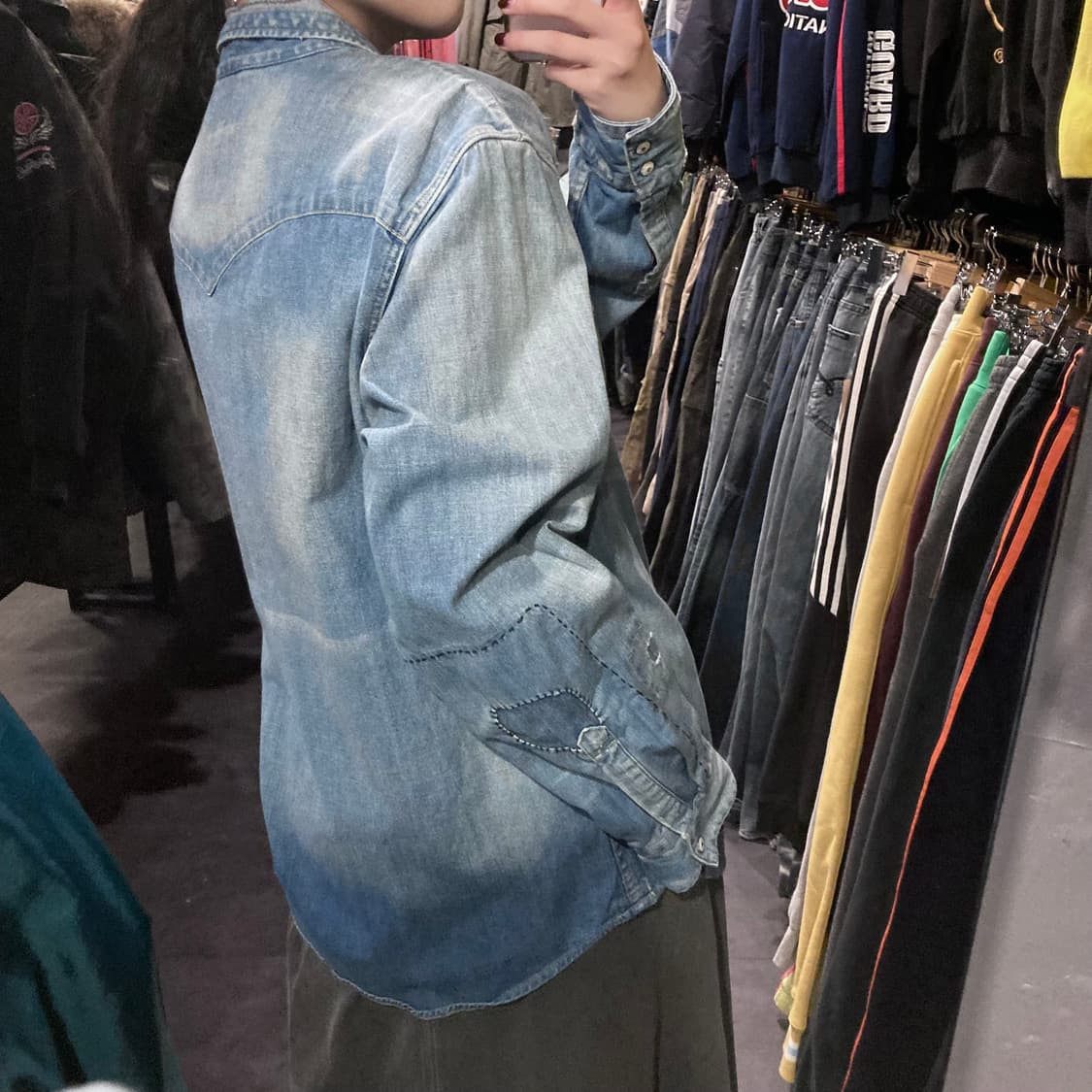 [IM] 리바이스 스냅 버튼 중청 데님 셔츠 상품이미지6