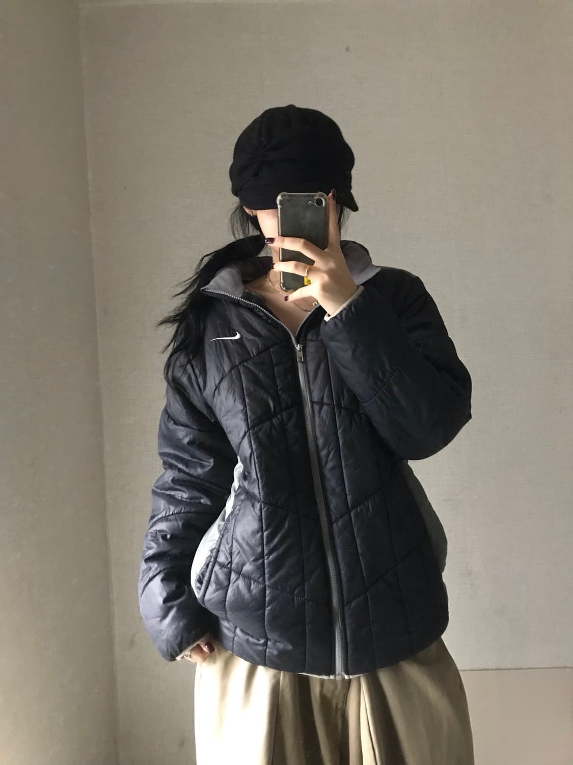 나이키 블랙 경량패딩 상품이미지1