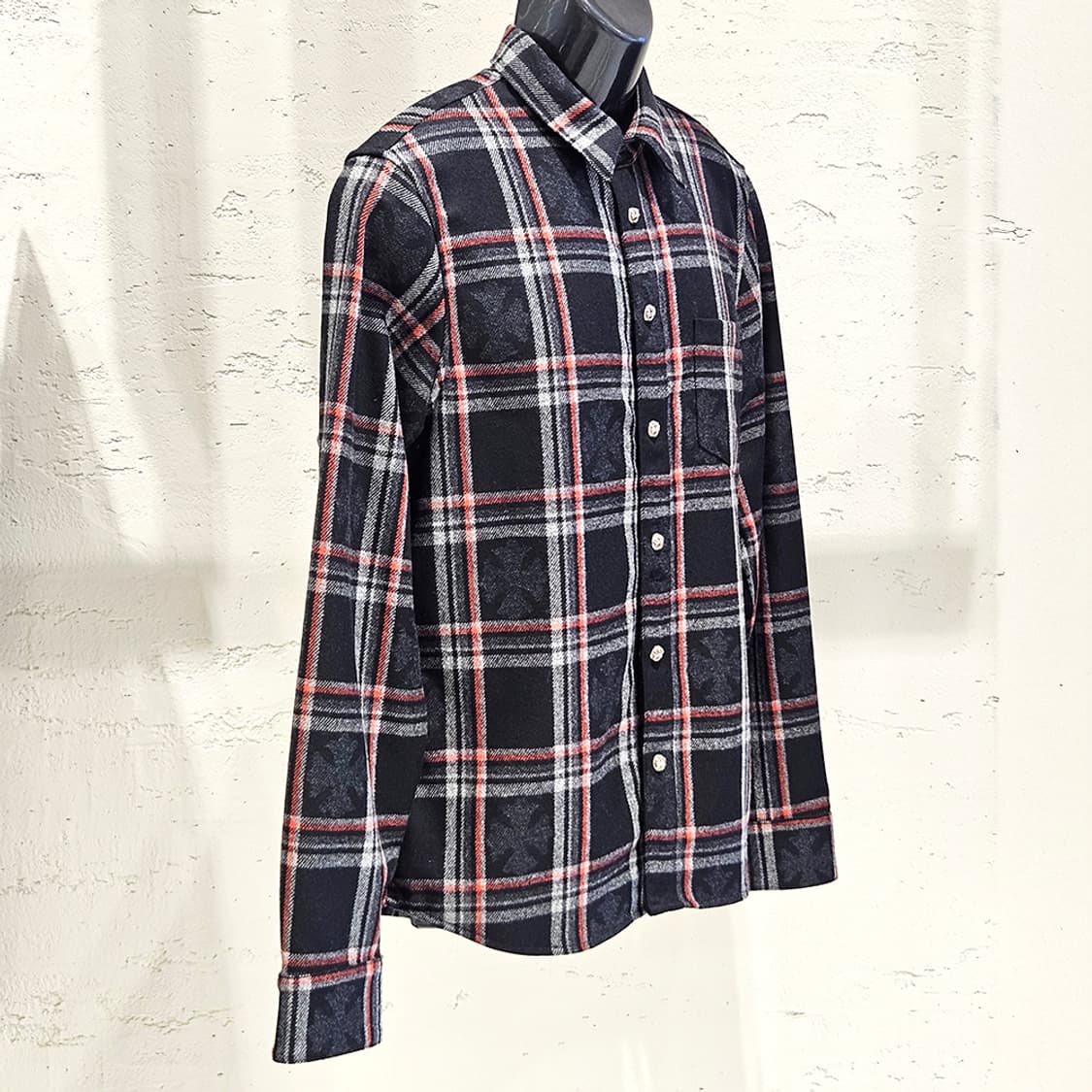 [M] 미사용 크롬하츠 캐시미어 플란넬 셔츠자켓 B1213C165 상품이미지2