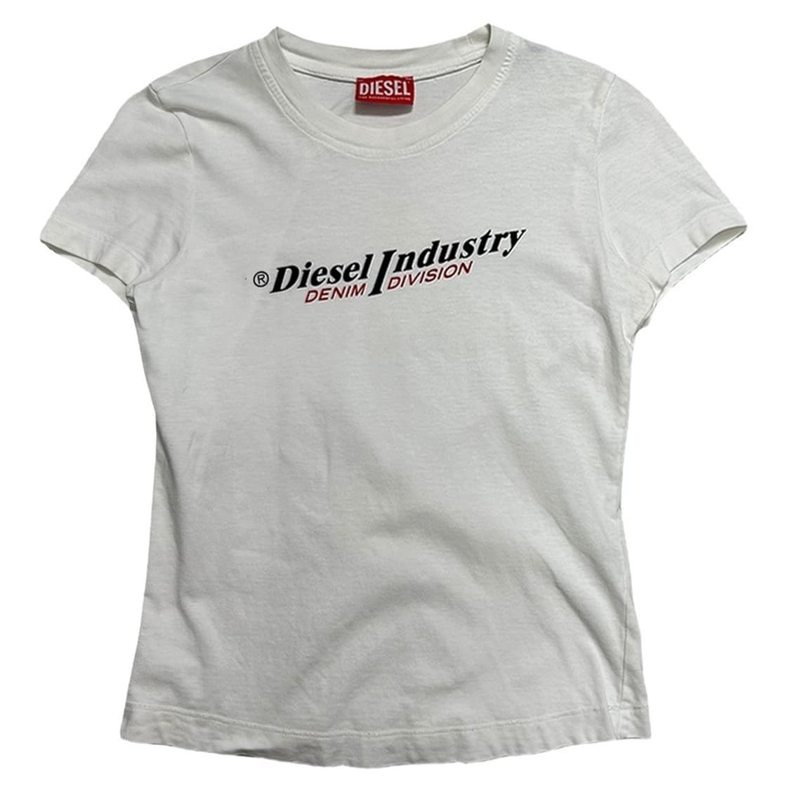 DIESEL 프린팅 반팔티 화이트 OS 상품이미지1
