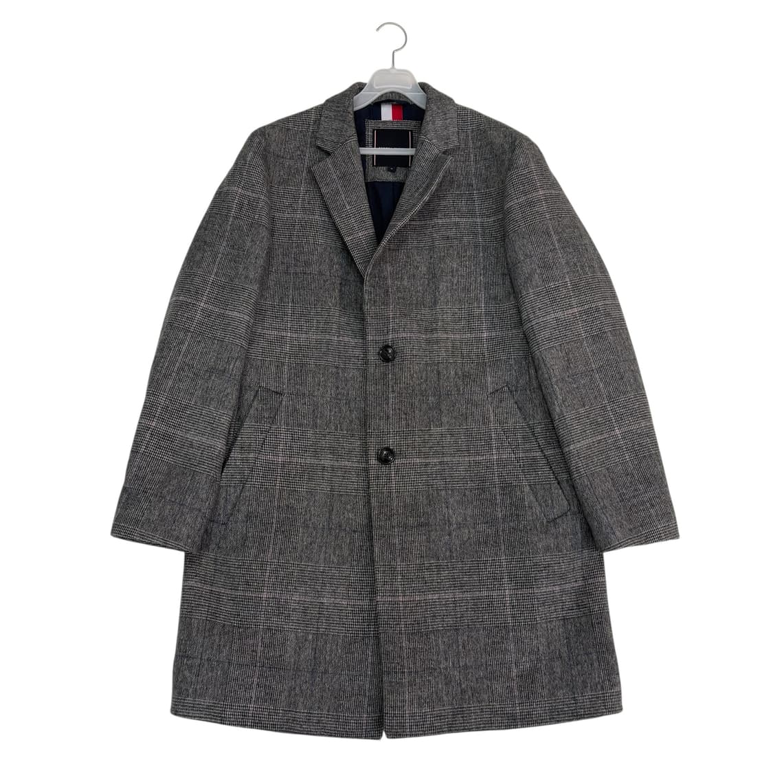 타미힐피거 울 체크 코트 상품이미지1