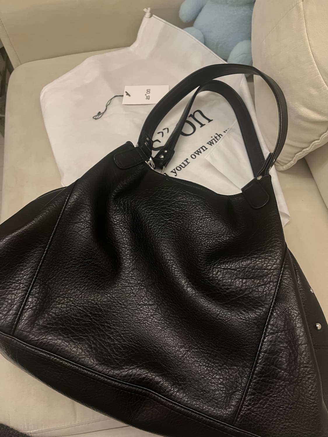 애즈온 보니타 빅백 블랙 상품이미지2