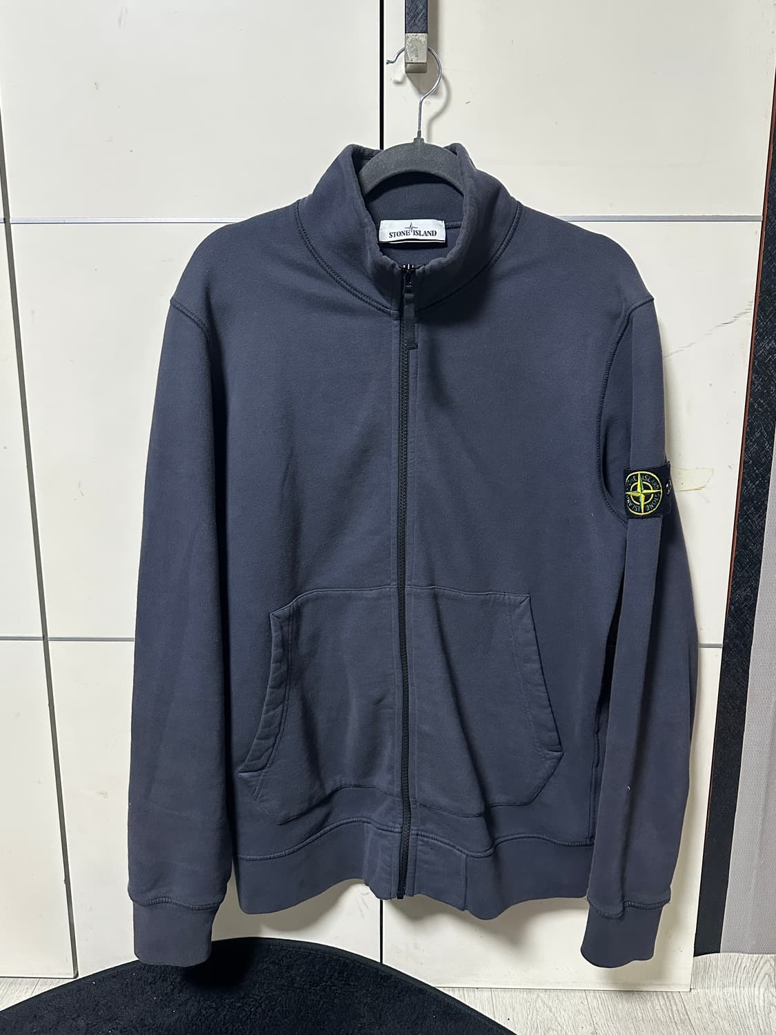 (오케이몰 정품) 스톤아일랜드 와펜 패치 코튼 집업 자켓 L 상품이미지1