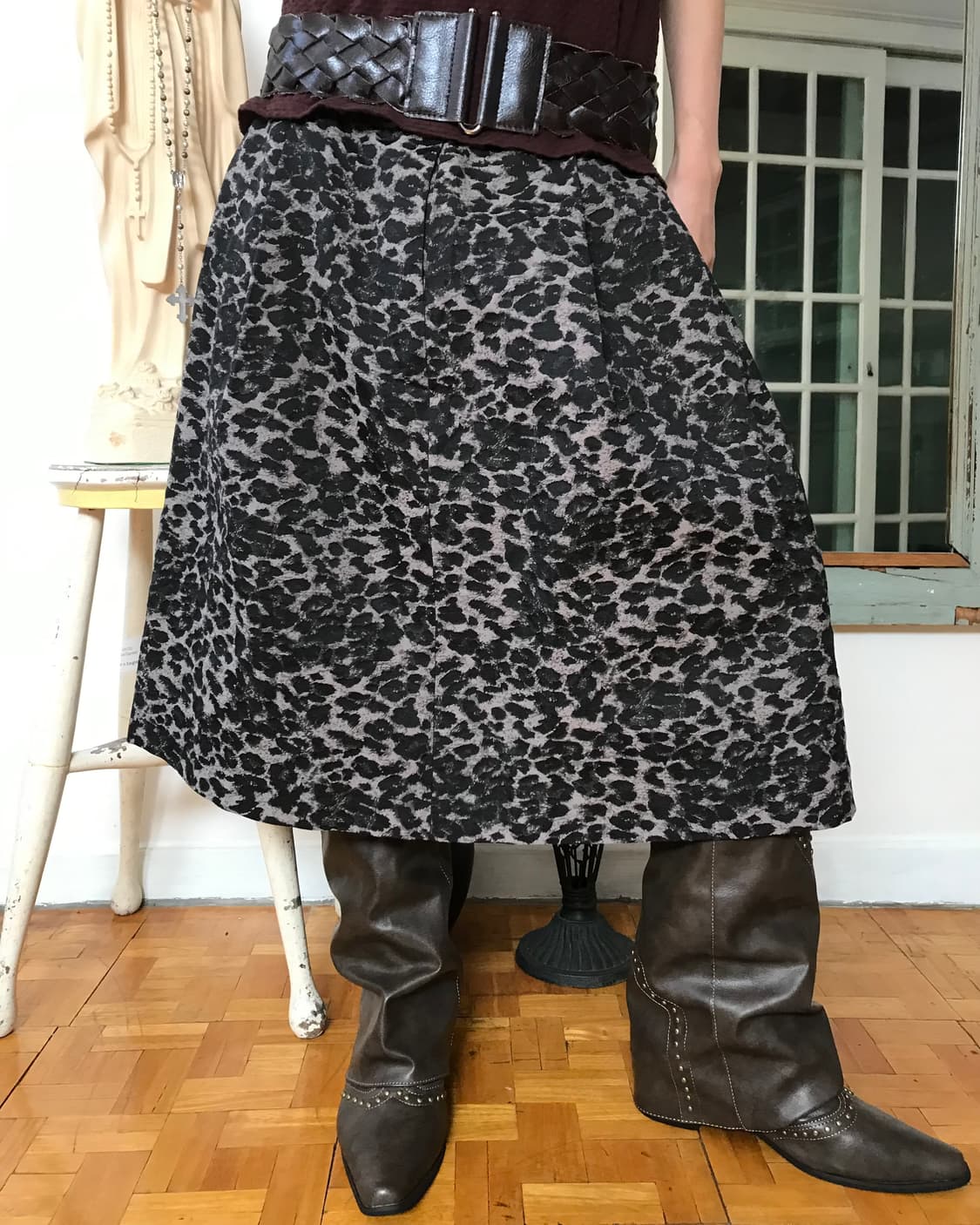 vintage pattern skirt (28inch) 상품이미지1