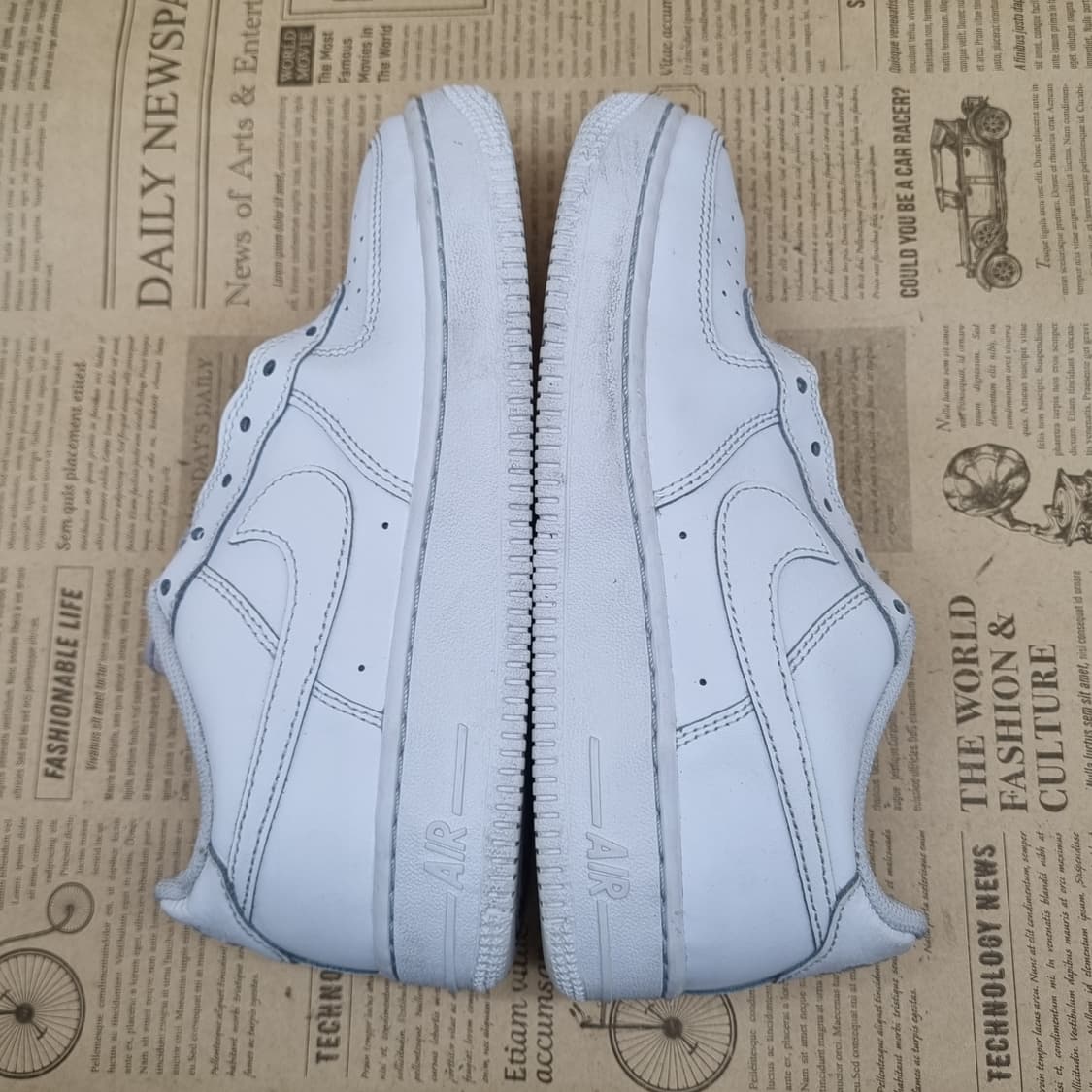 나이키 에어포스1 로우 화이트 여성운동화235 상품이미지5