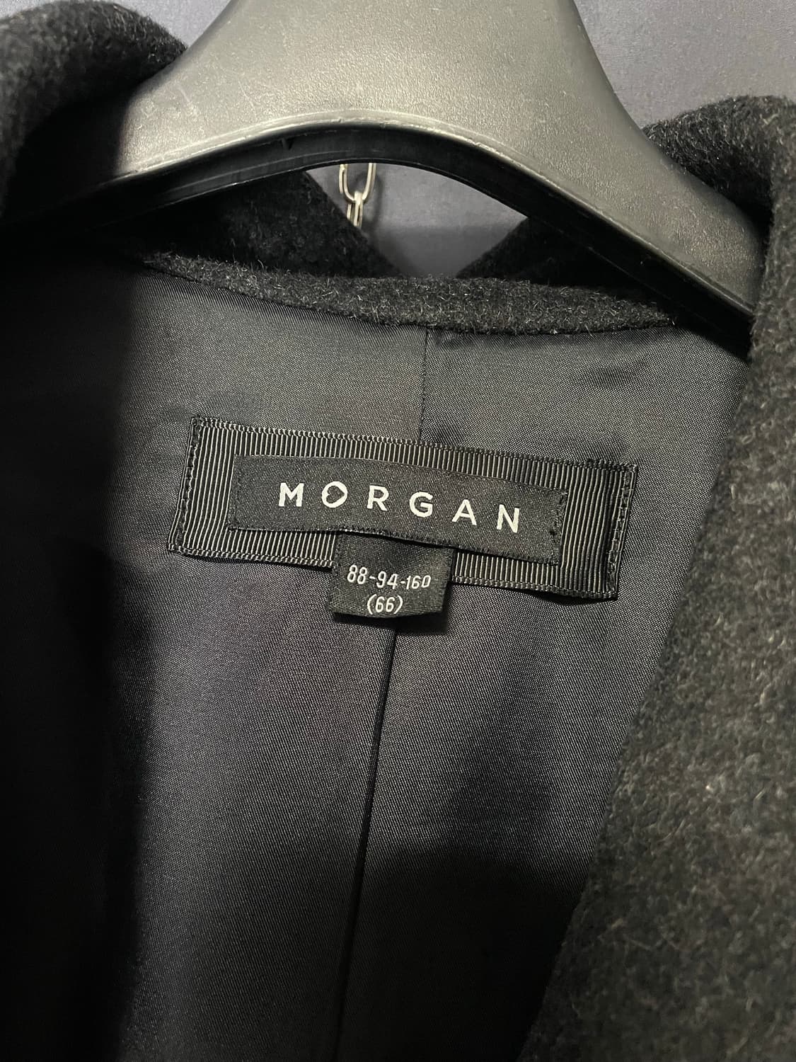 모르간 후드 코트 차콜 66사이즈 상품이미지4