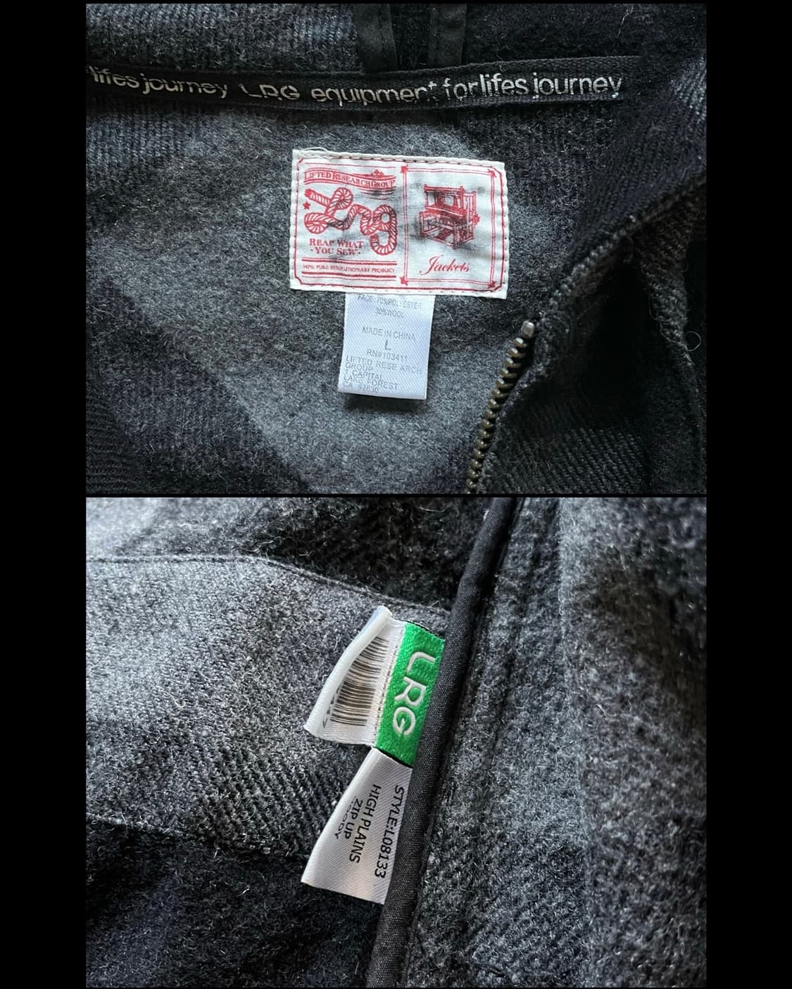 00s LRG Check Pattern Active Hood Jacket 상품이미지8