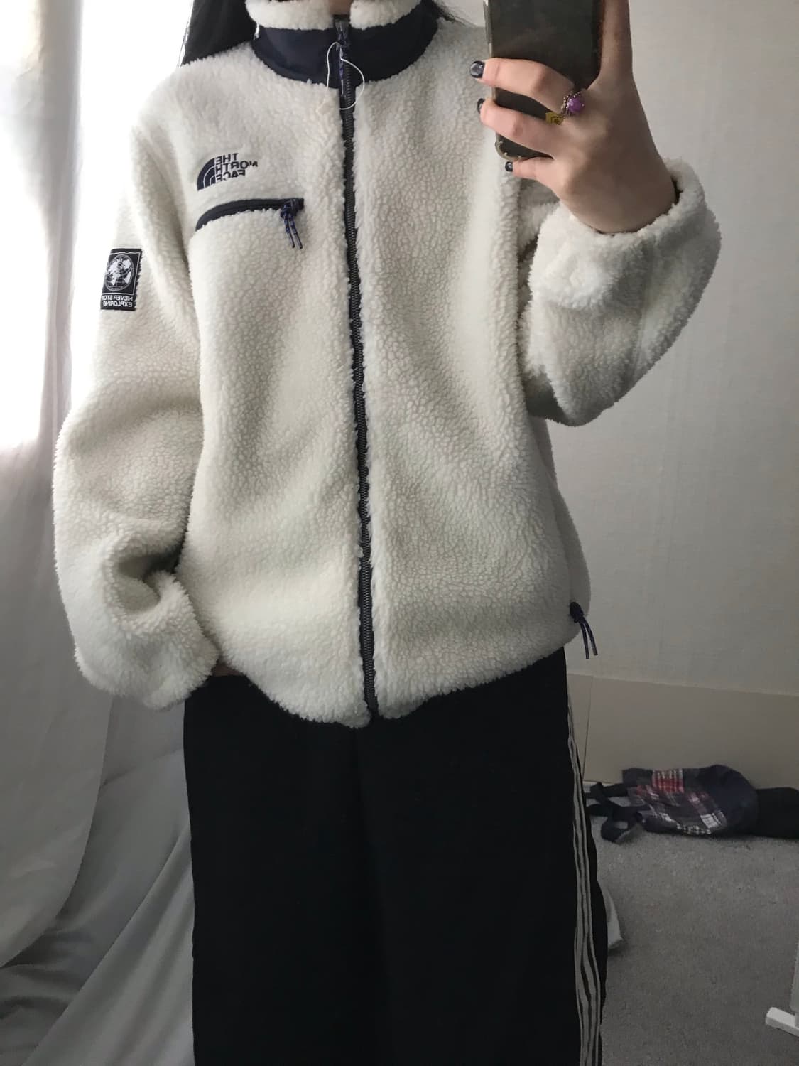 노페 아이보리 후리스 상품이미지2