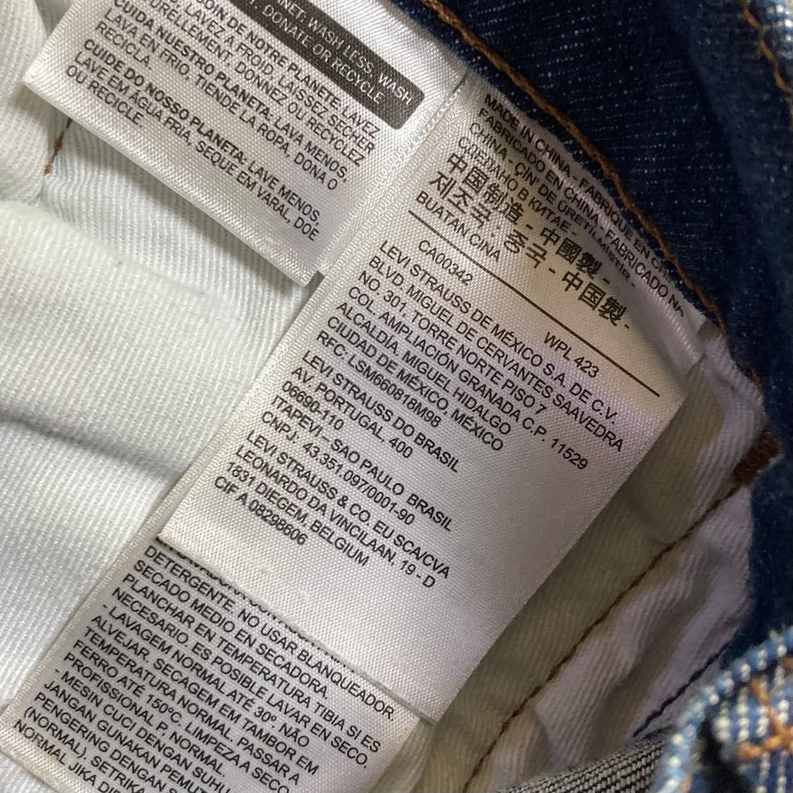 리바이스 LEJ 502 데님팬츠 W30 L30 상품이미지5