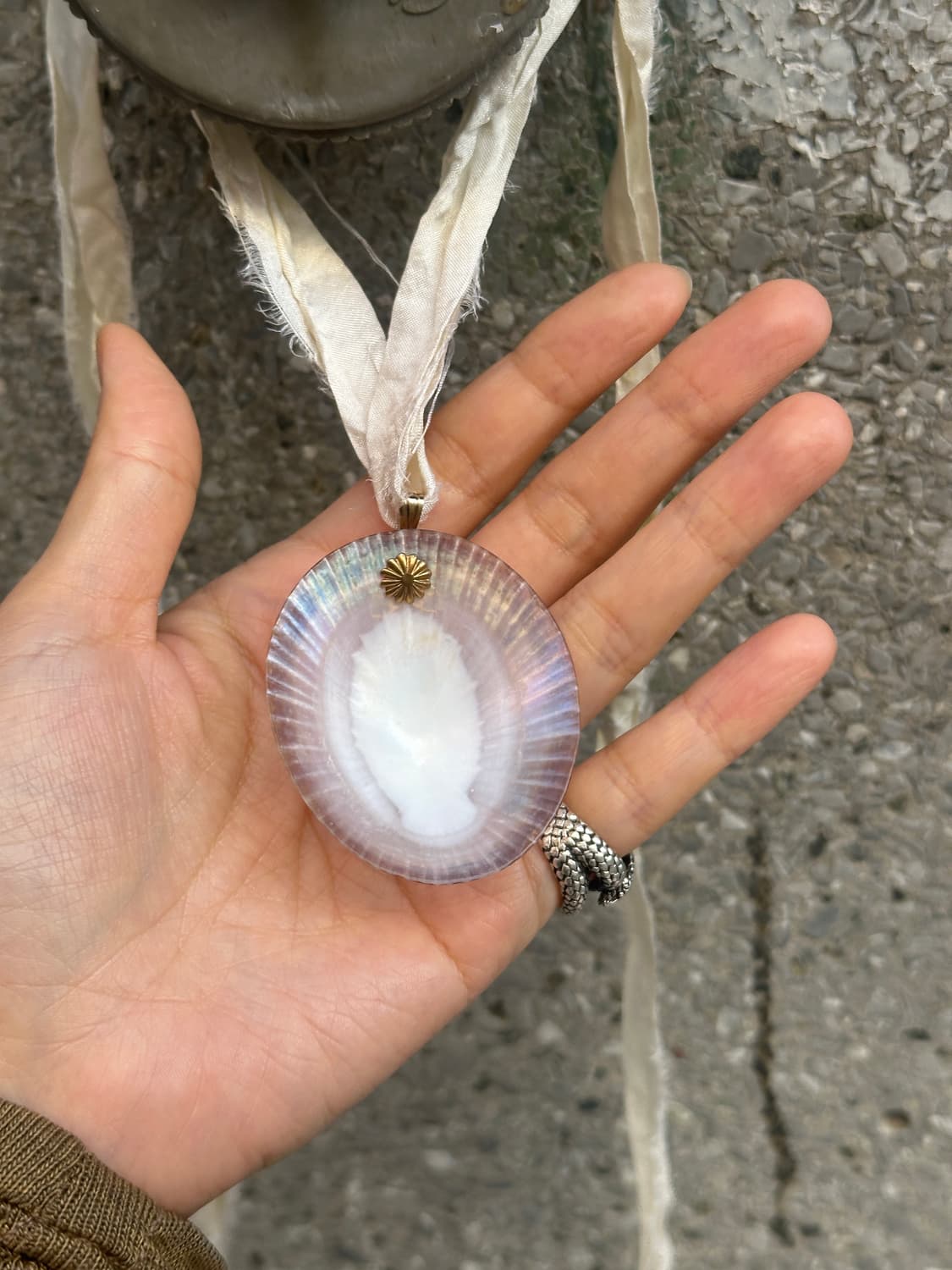 Vintage pendant+India silk 상품이미지2