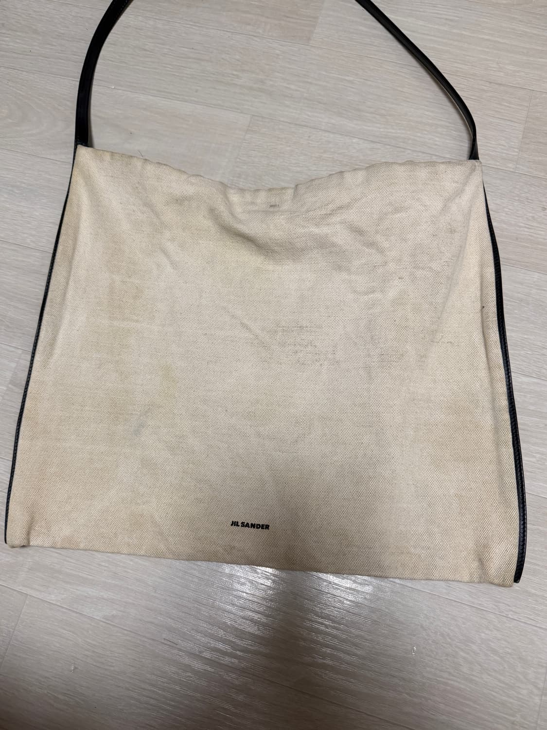 질샌더 보더 가죽 트리밍 캔버스 토트백 상품이미지5