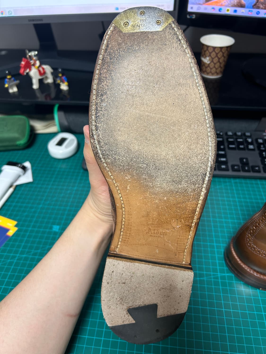 알든 윙팁 부츠 - 라벨로 쉘 코도반 상품이미지6