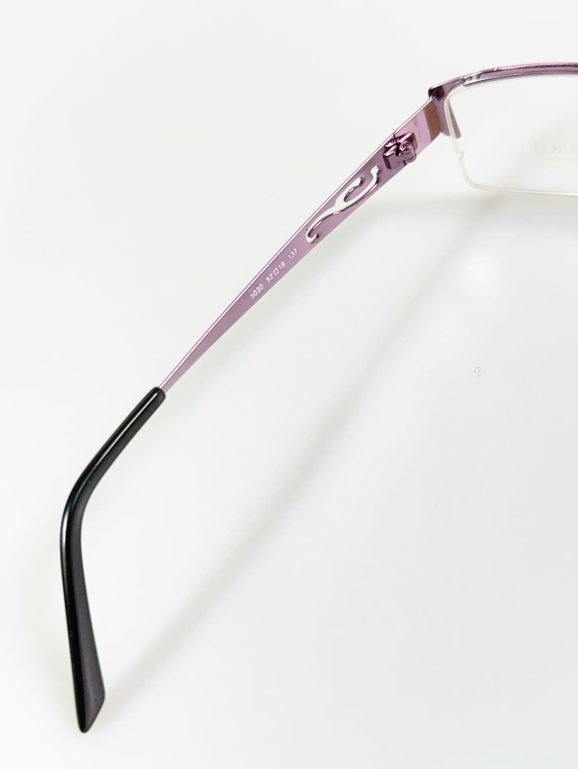 HARU 퍼플 반무테 스퀘어 메탈 프레임 빈티지 안경 상품이미지7