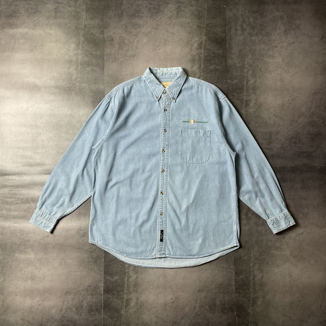 PORT AUTHORITY 빈티지 데님 코튼 셔츠 A00535 상품이미지1