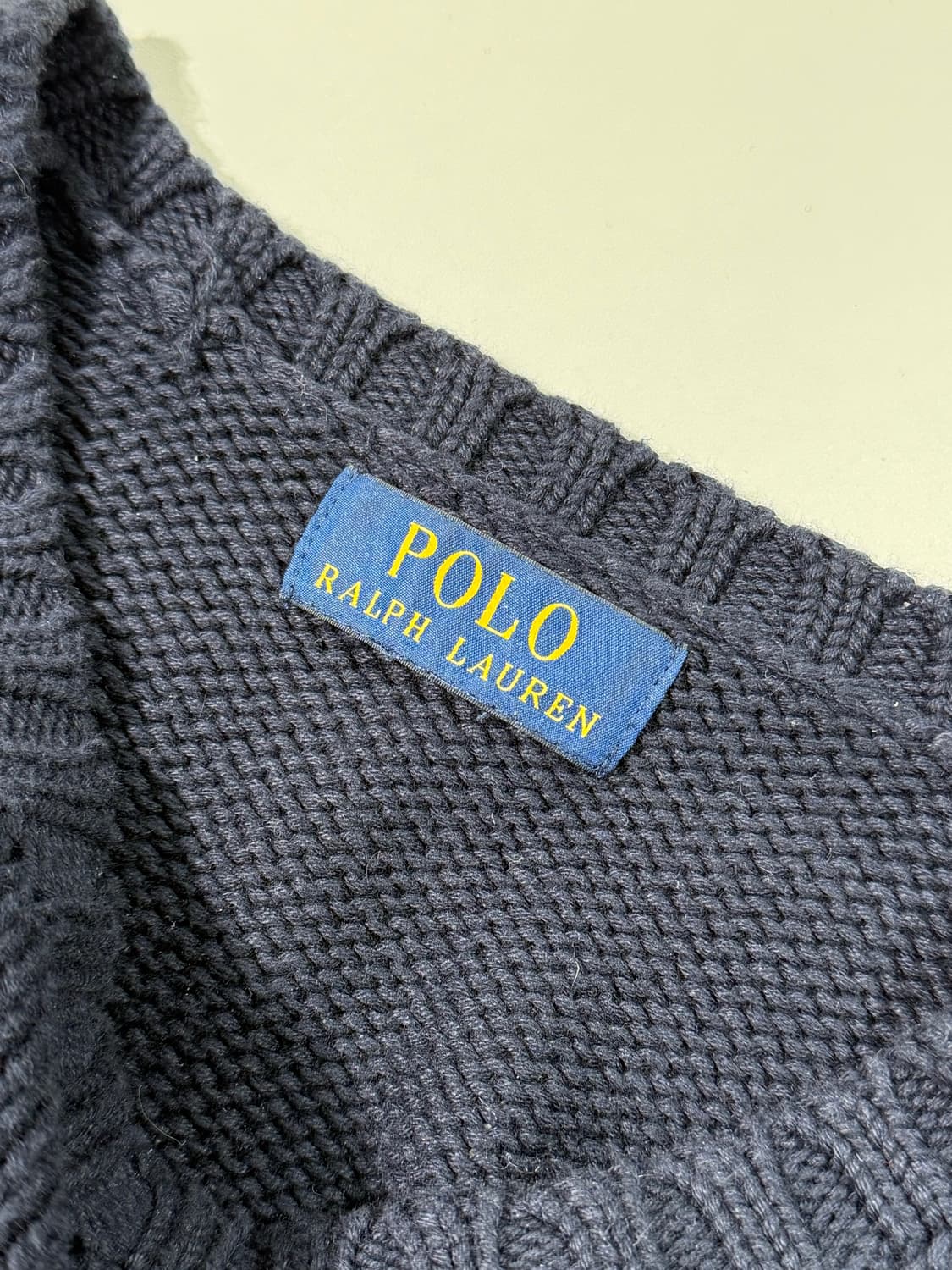 폴로 랄프로렌 딥 네이비 성조기 rl 크루넥 스웨터 상품이미지7