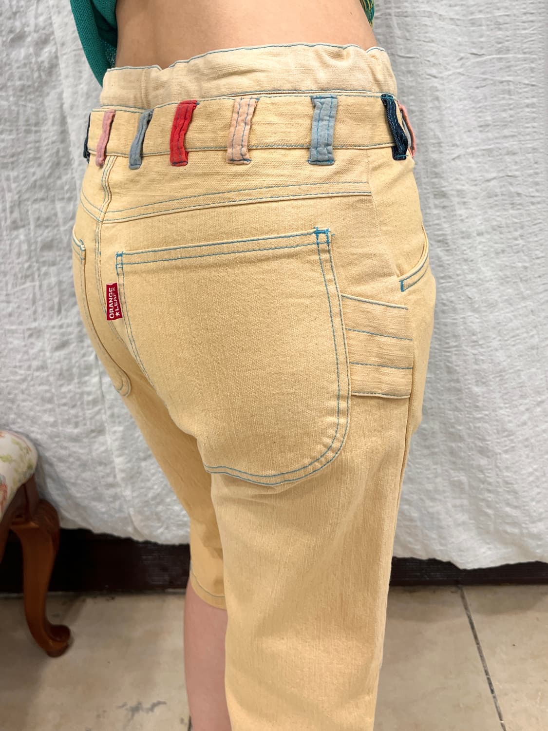 Yellow color pop pants 상품이미지3