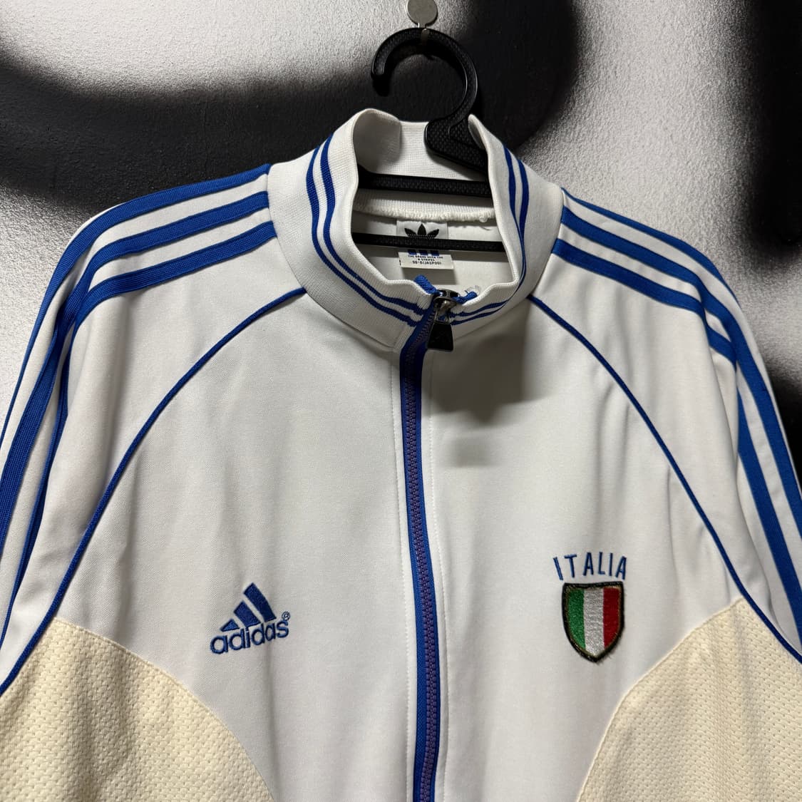 아디다스 이탈리아 델 피에로 국대 흰파 집업 져지 상품이미지3