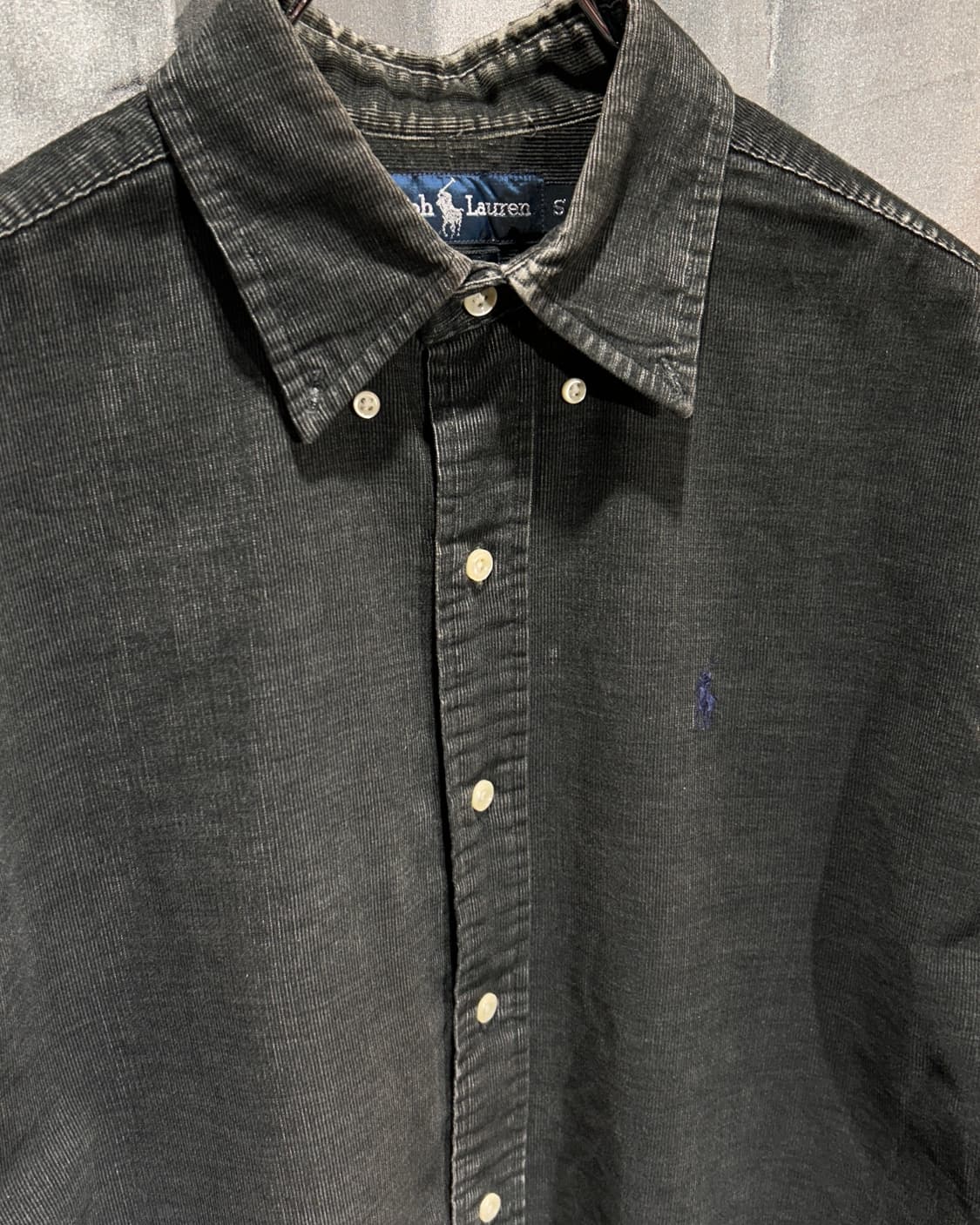 S 폴로랄프로렌 네이비 포니 블랙 코듀로이 셔츠  상품이미지4