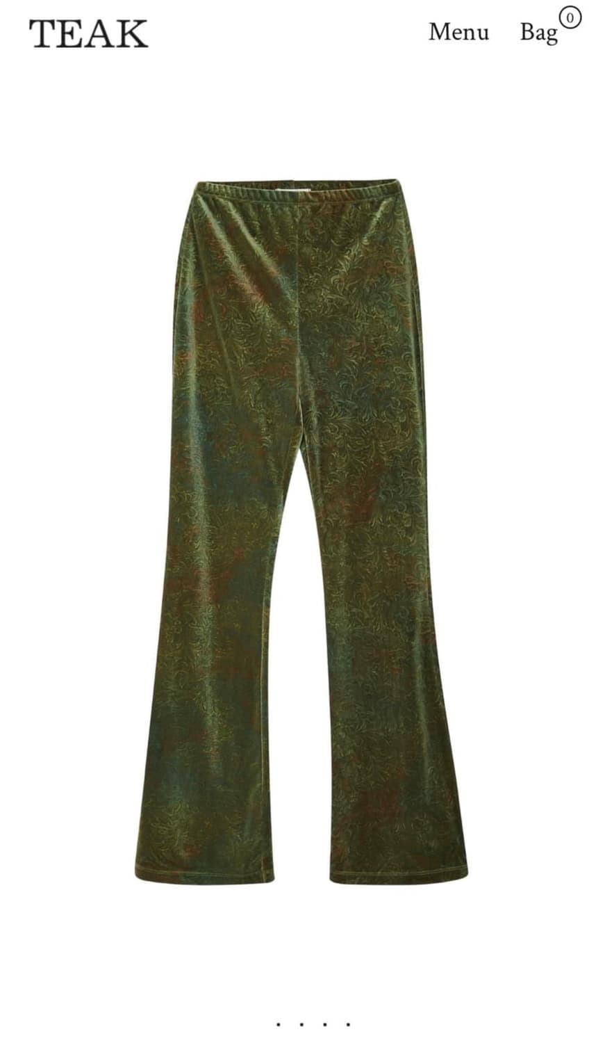 Teak 벨벳 팬츠 상품이미지2