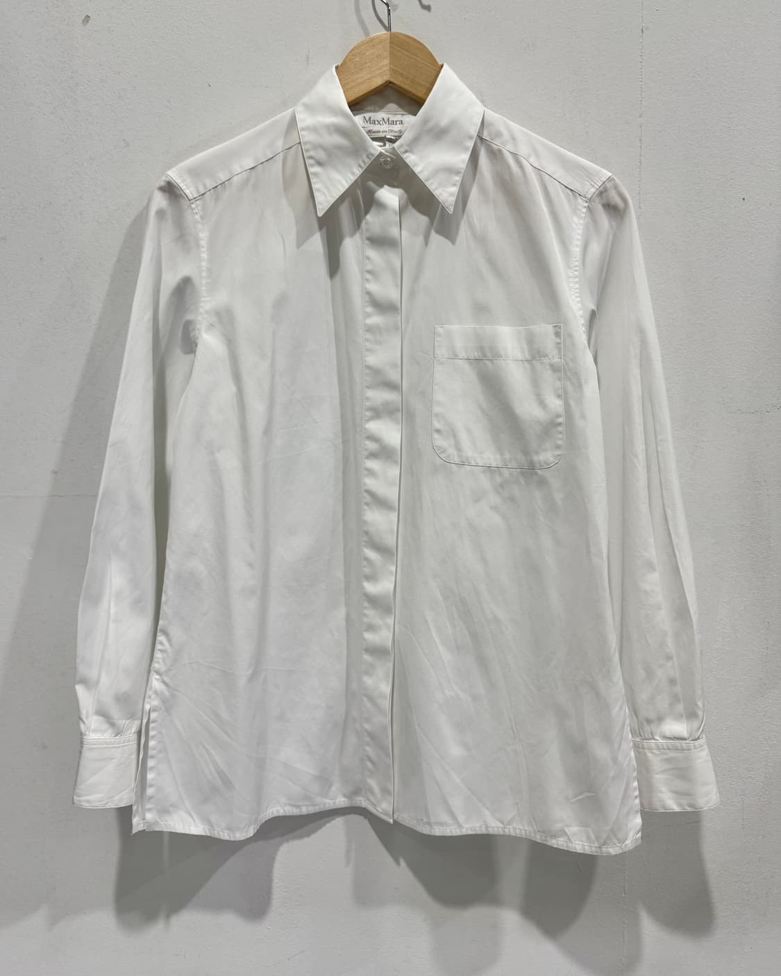 막스마라 화이트 셔츠 Made in Italy 38 정품 상품이미지1