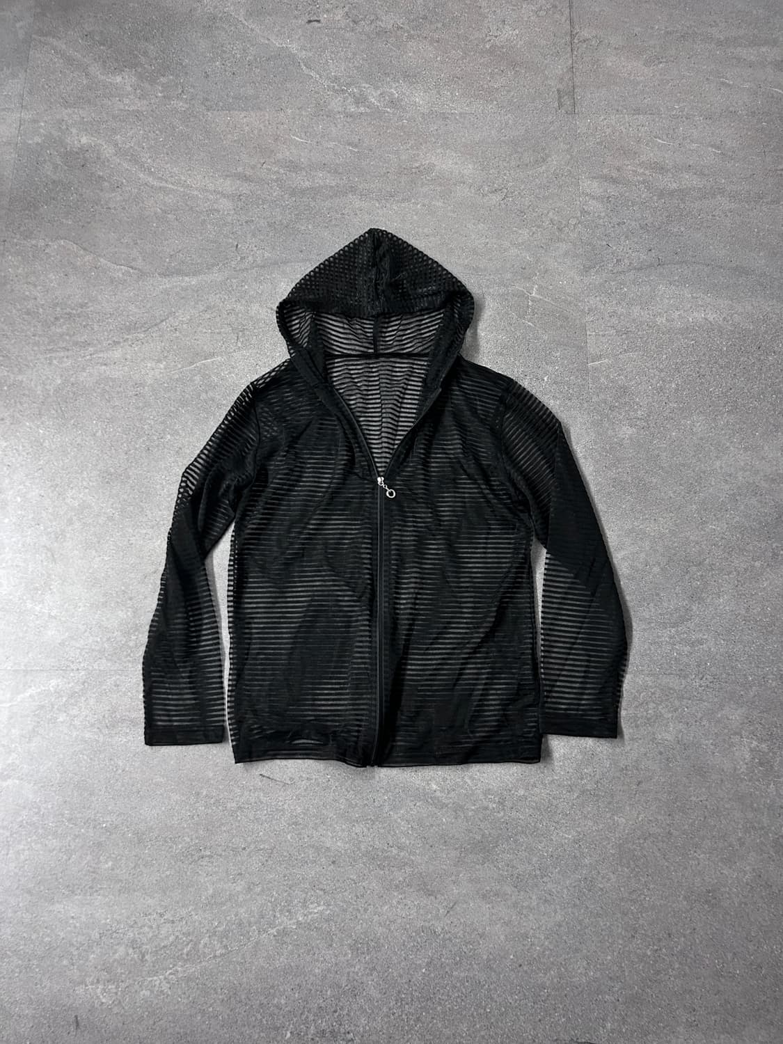 See-through Stripe Hoodie Zip-Up 상품이미지4