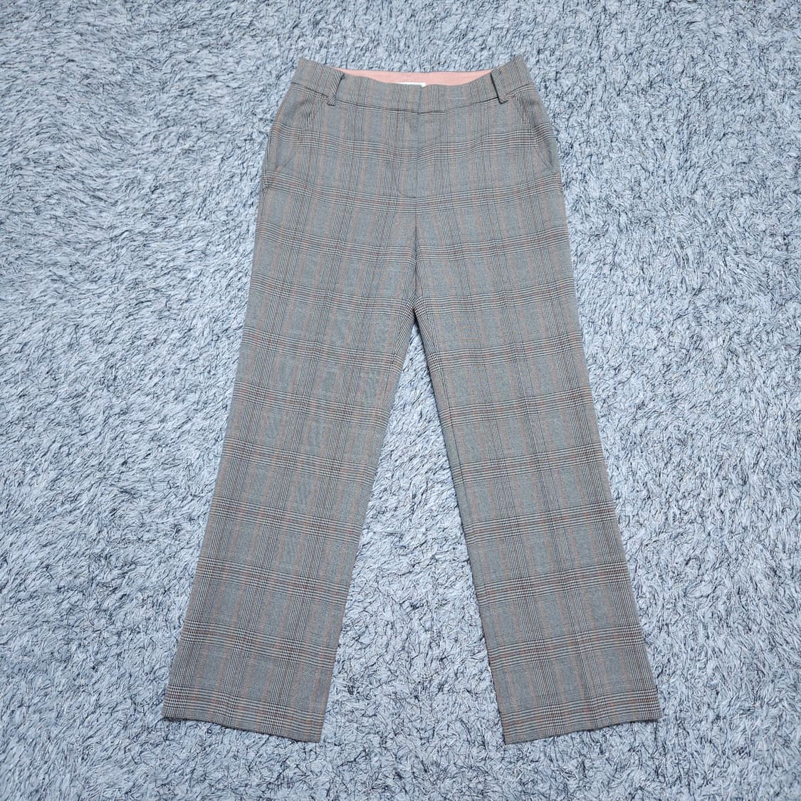 SJSJ) 61-90 와이드체크바지 춘추슬랙스 / 왕눈이샵 상품이미지1