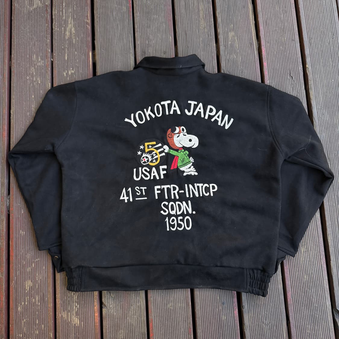 스누피 요코타 수베니어 자켓 USAF 1950 상품이미지3