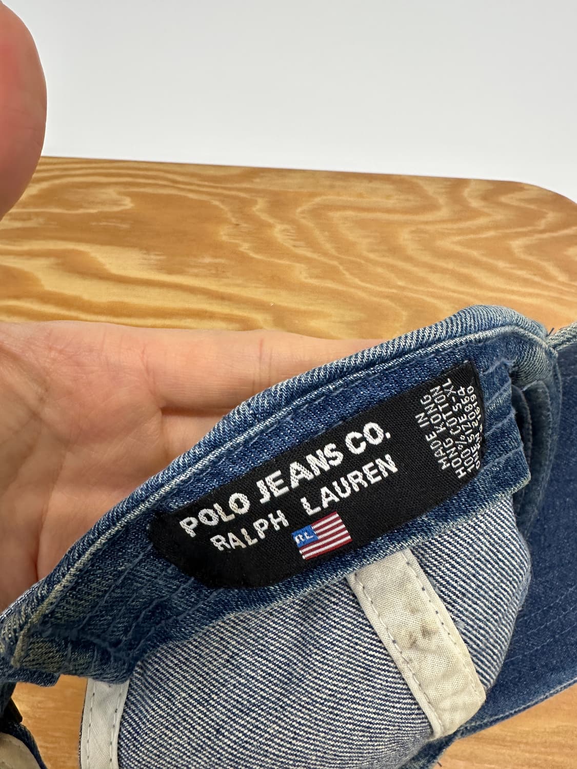 90s 폴로진스 성조기 데님 볼캡 상품이미지3