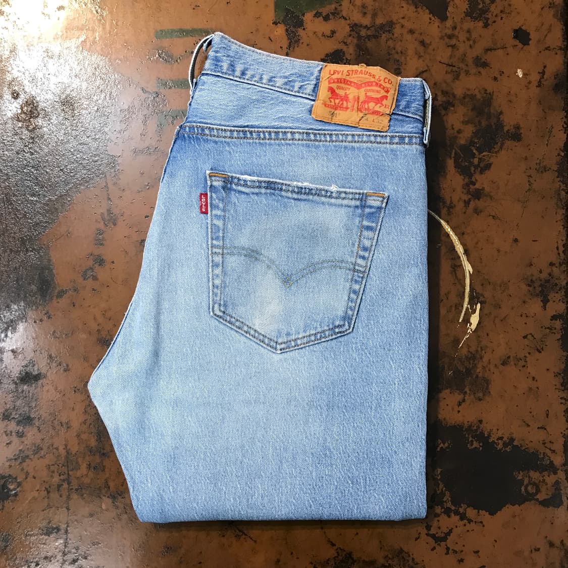 리바이스 501 연청 데님 팬츠 청바지 허리 34 사이즈 상품이미지1