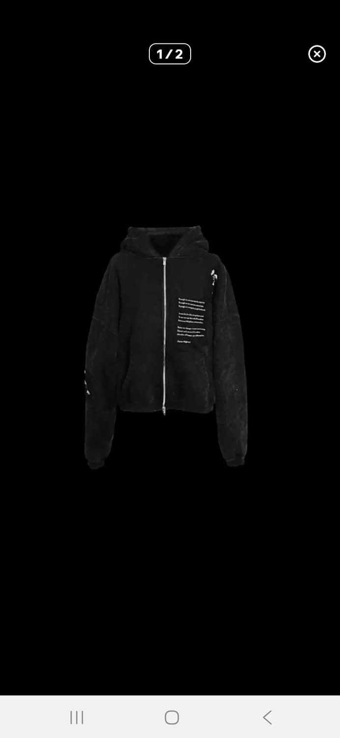 에모스탠스 스모크 워시드 후드집업 상품이미지1