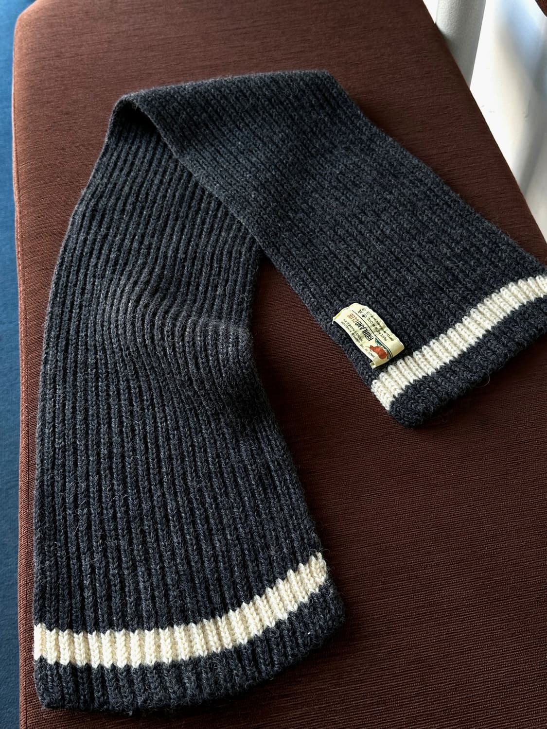 Wide rib wool knit muffler 상품이미지3