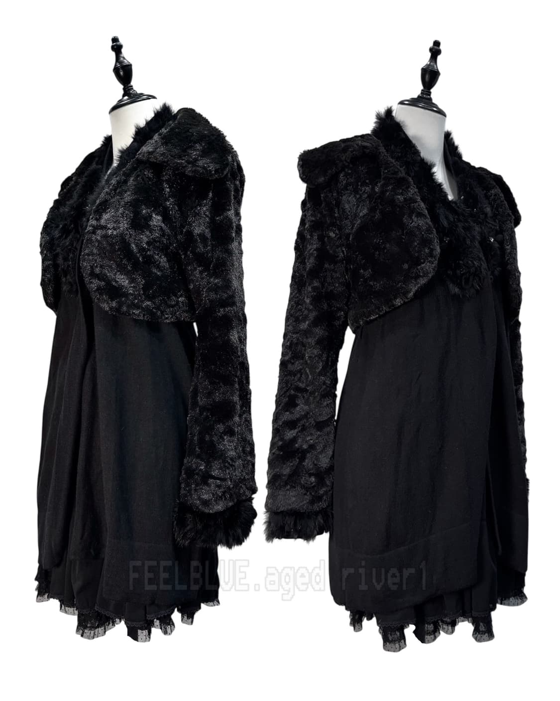 Axes femme fur, Knit, Skirt 3pcs Set 상품이미지2