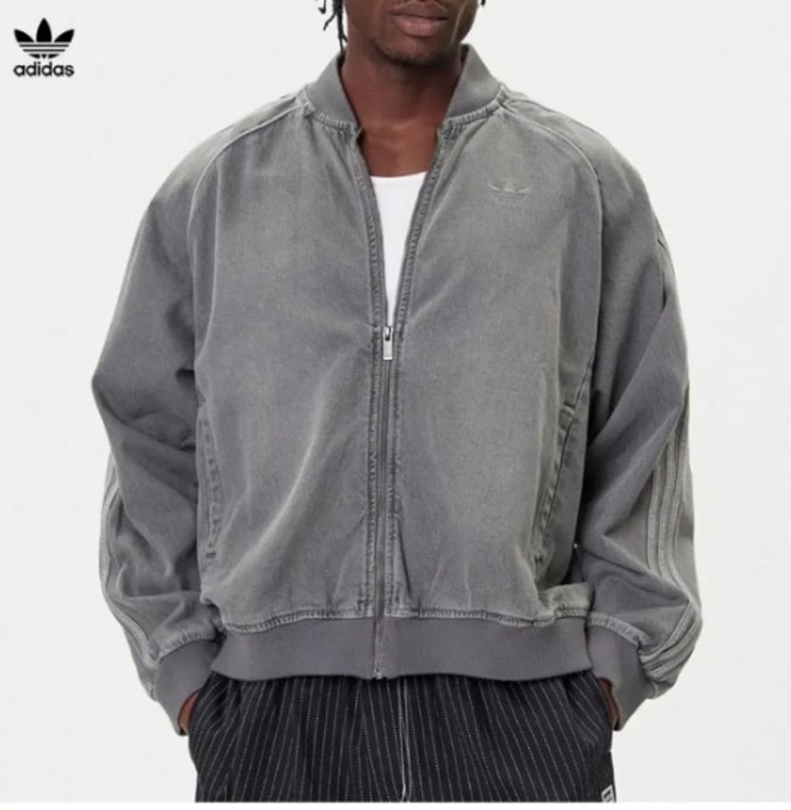 아디다스 블랙 워시 데님 자켓[XXXL](네고가능) 상품이미지1