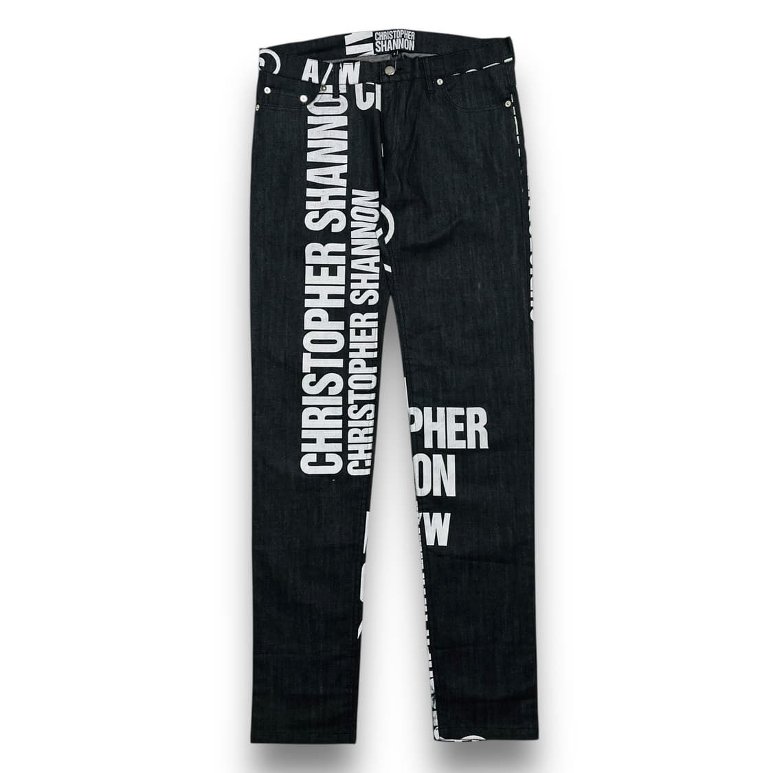 크리스토퍼 섀넌 스펠아웃 러브 로고 데님 팬츠 상품이미지2
