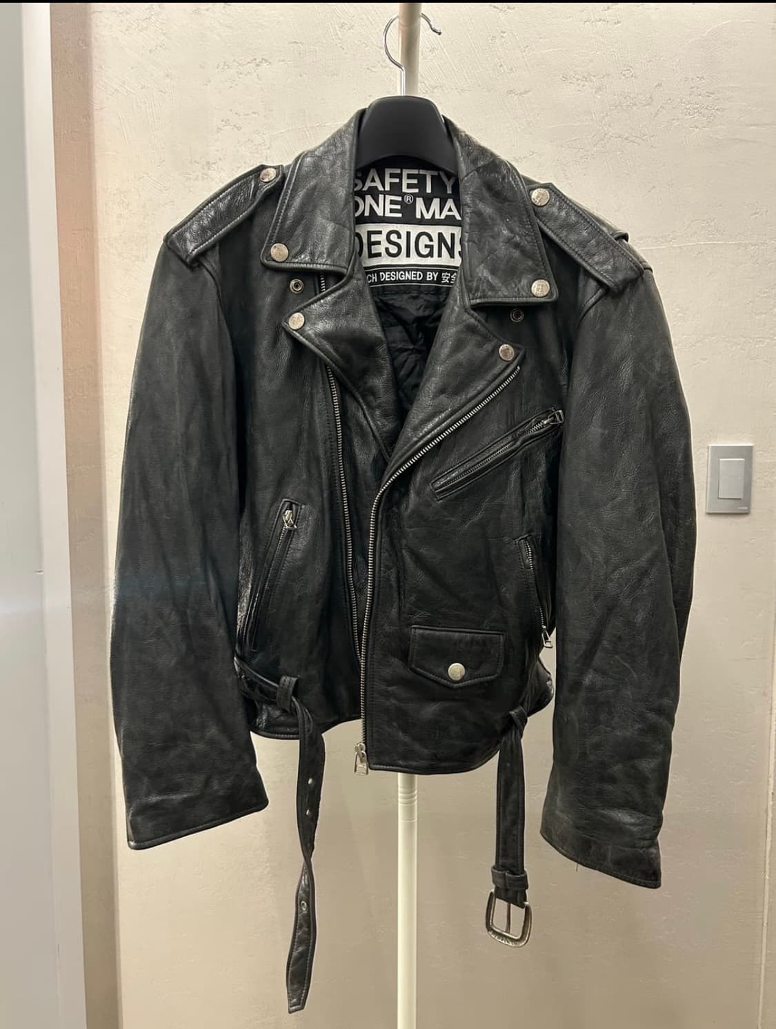 안전지대 소가죽 자켓 상품이미지3