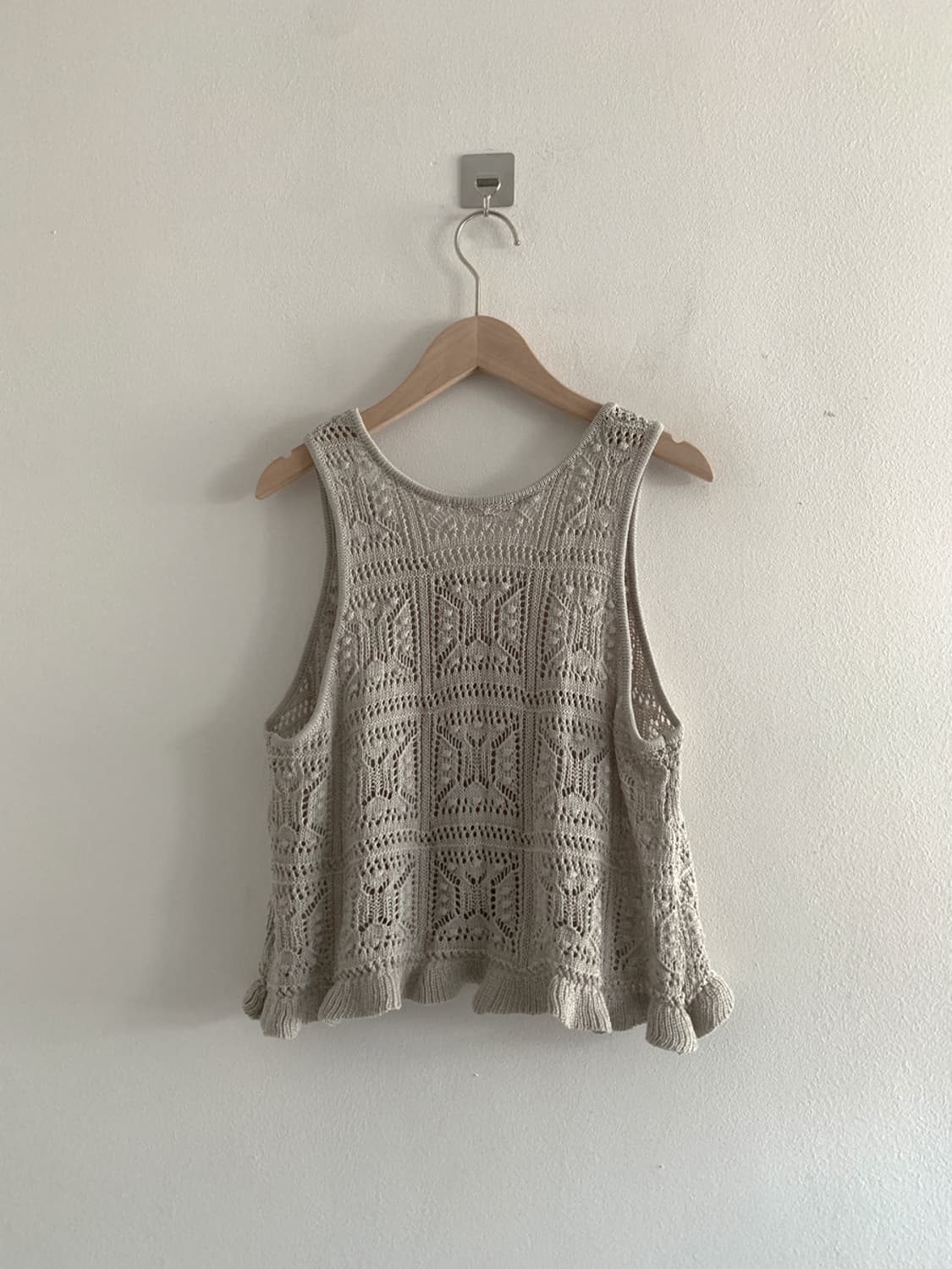 Mori Punching Frill Knit Top 상품이미지5
