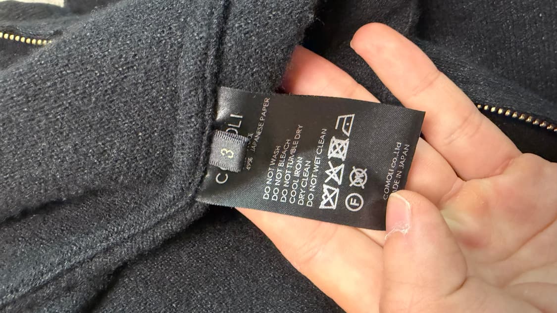 코모리 울 와시 집 숏 자켓 wool washi b01 06006 상품이미지4