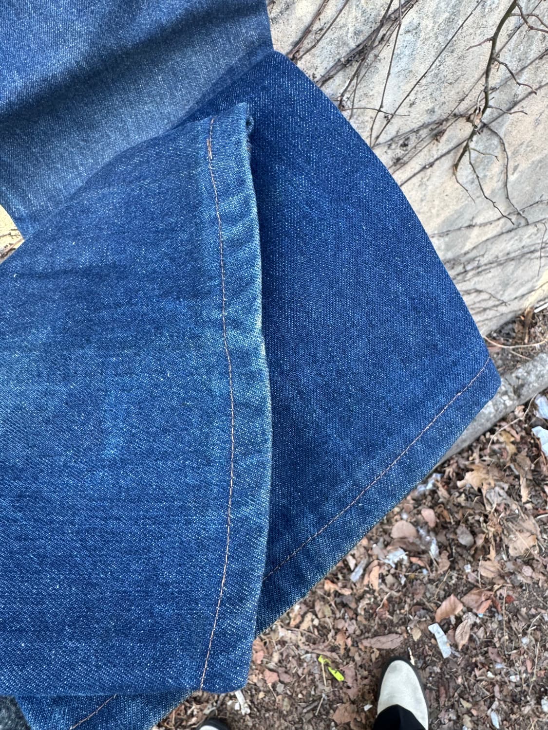 80s 리바이스 빈티지 519 테이퍼드 스트레이트 워싱 데님 팬츠 상품이미지6