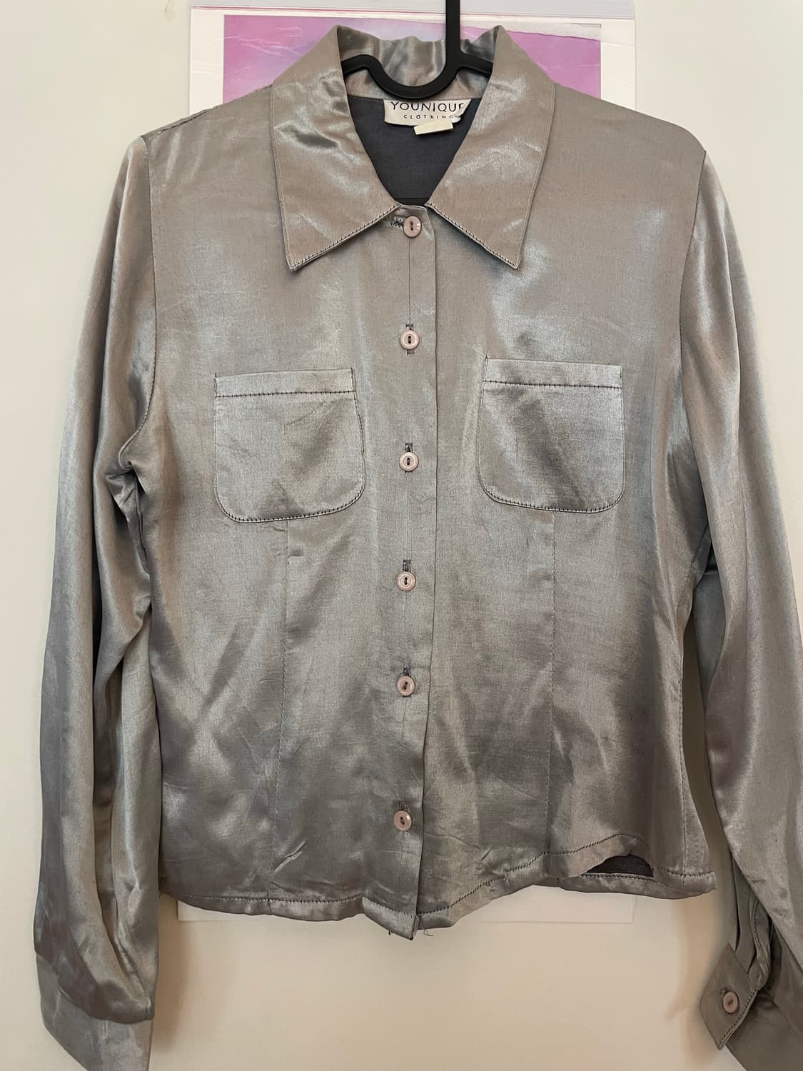 빈티지 실버 블라우스 상품이미지1