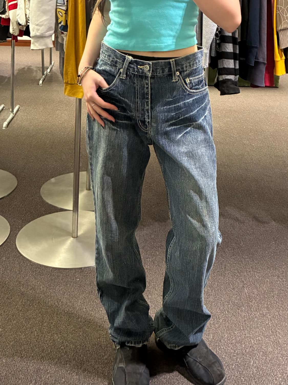 OS)Denim des Free Beat 빈티지 워싱 데님팬츠 상품이미지2