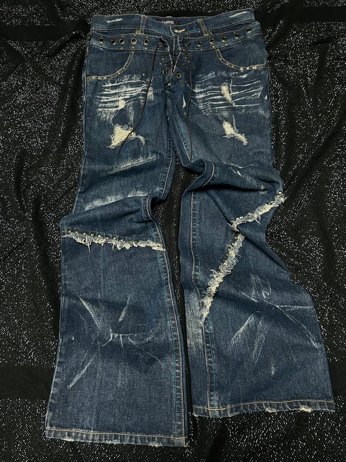 *archive* 2000s LOWBOX lace up 데님팬츠 상품이미지1