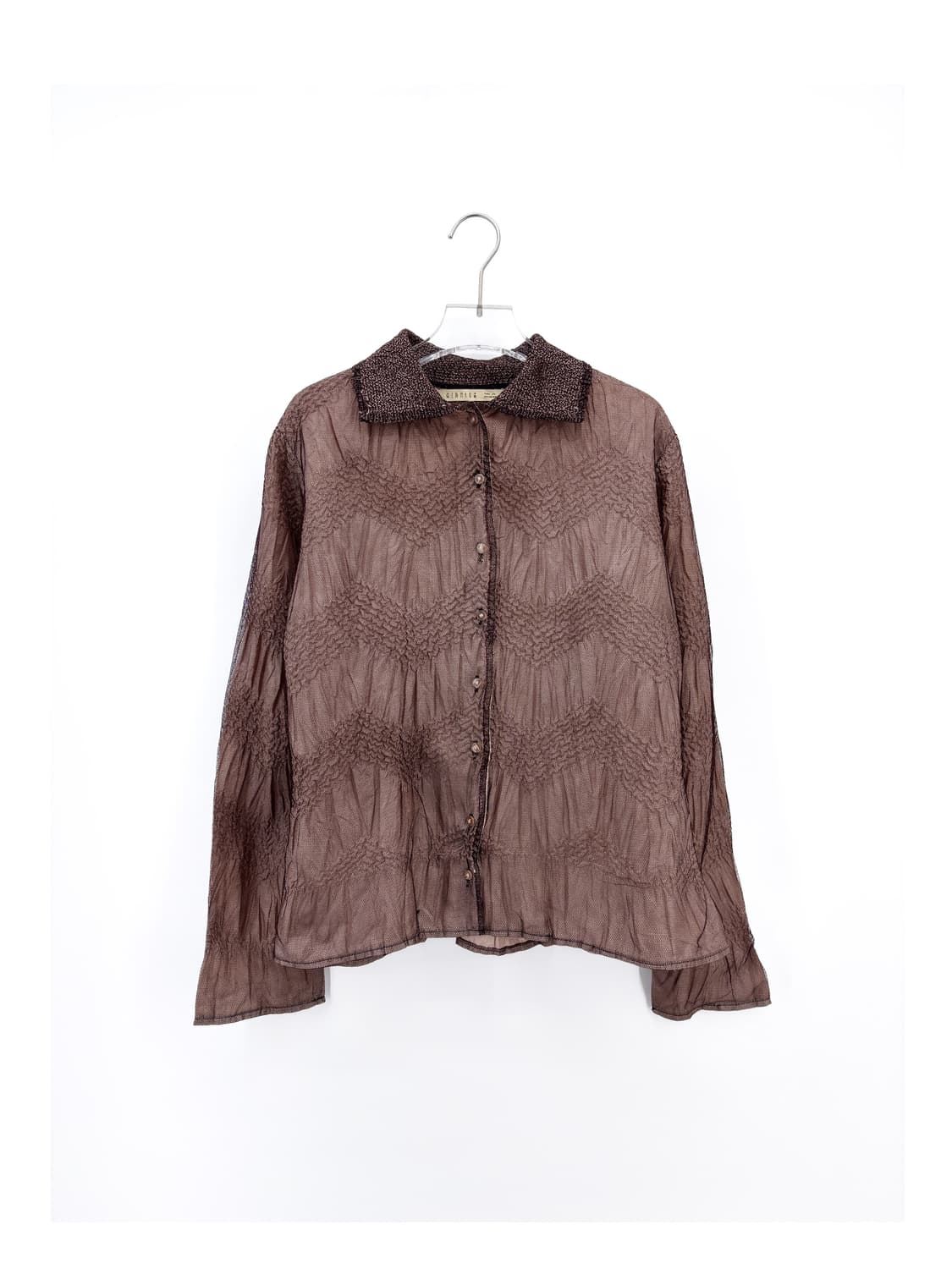 빈티지 주름 시어 블라우스 상품이미지1