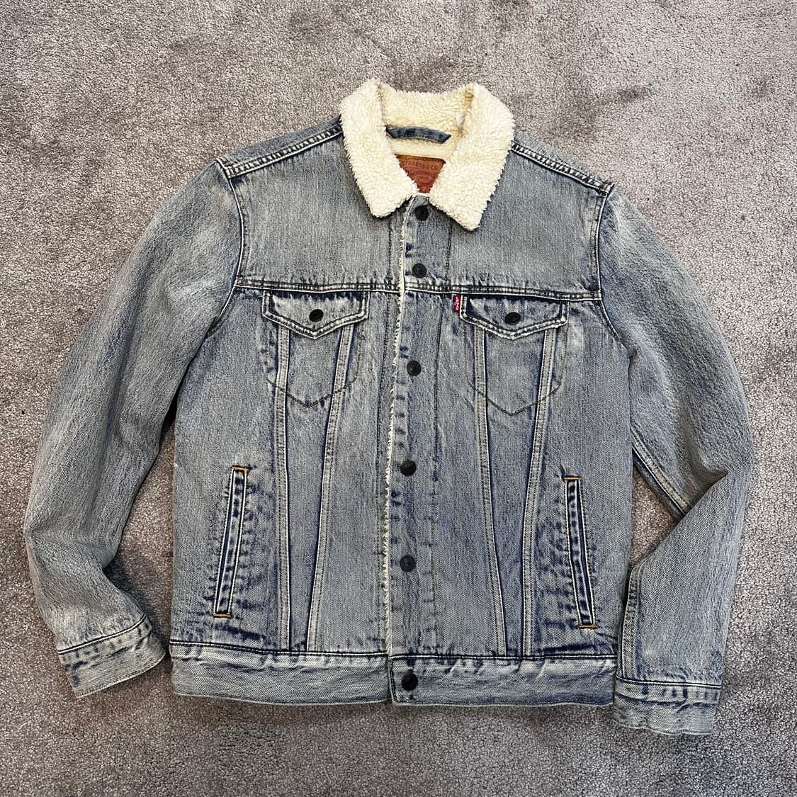 리바이스 중청 쉐르파 트러커 자켓S 상품이미지1