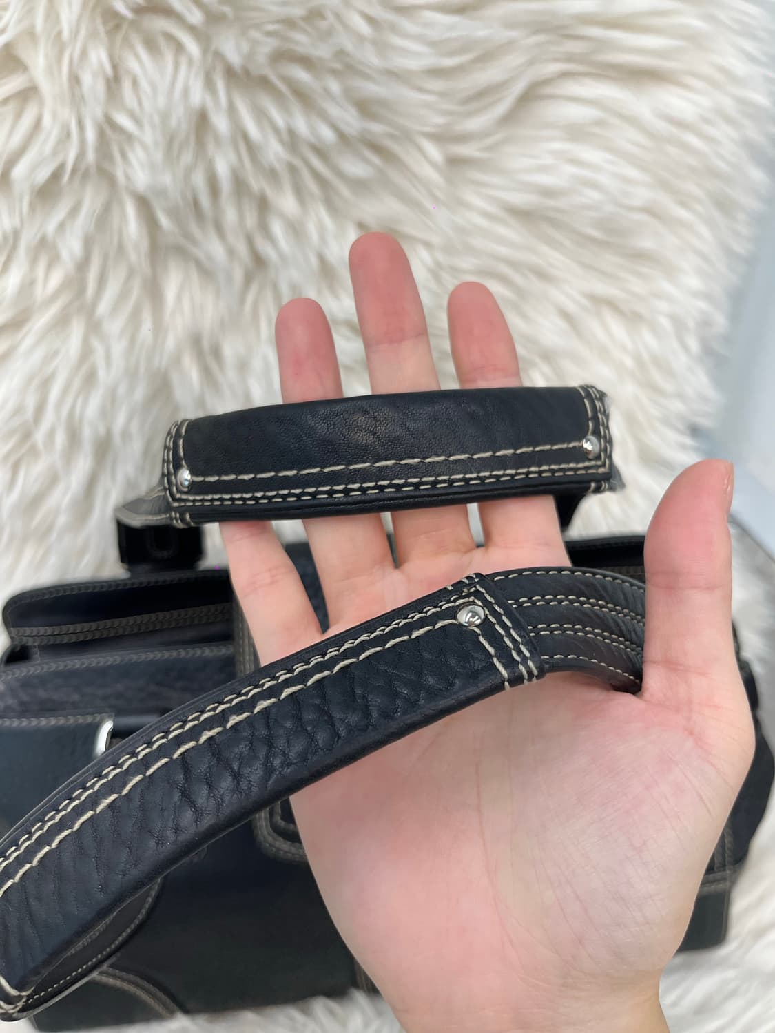 Coach Black Unique Leather Bag 상품이미지6