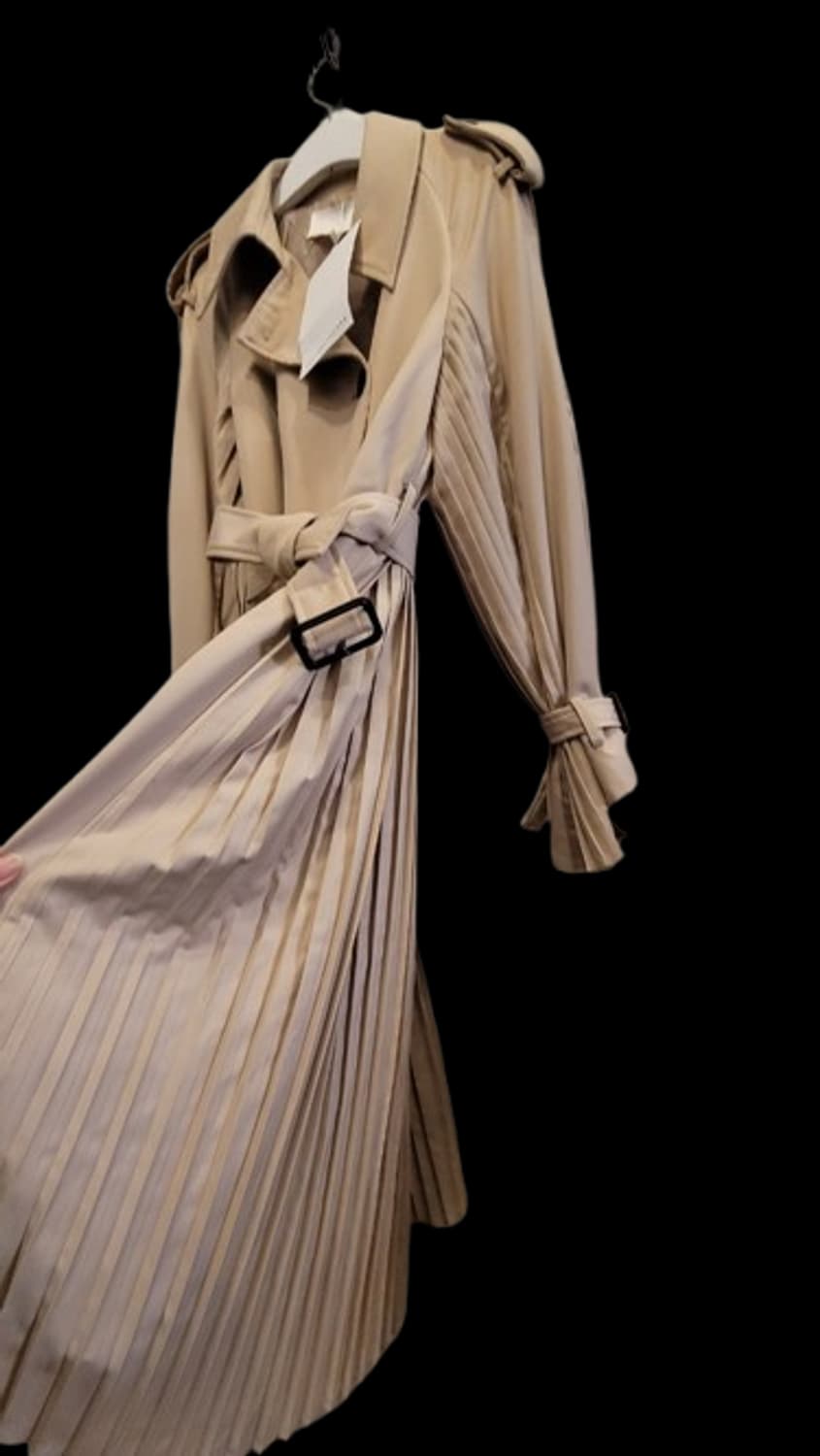 새상품) another lounge 플리츠 벌룬 트렌치코트  상품이미지6