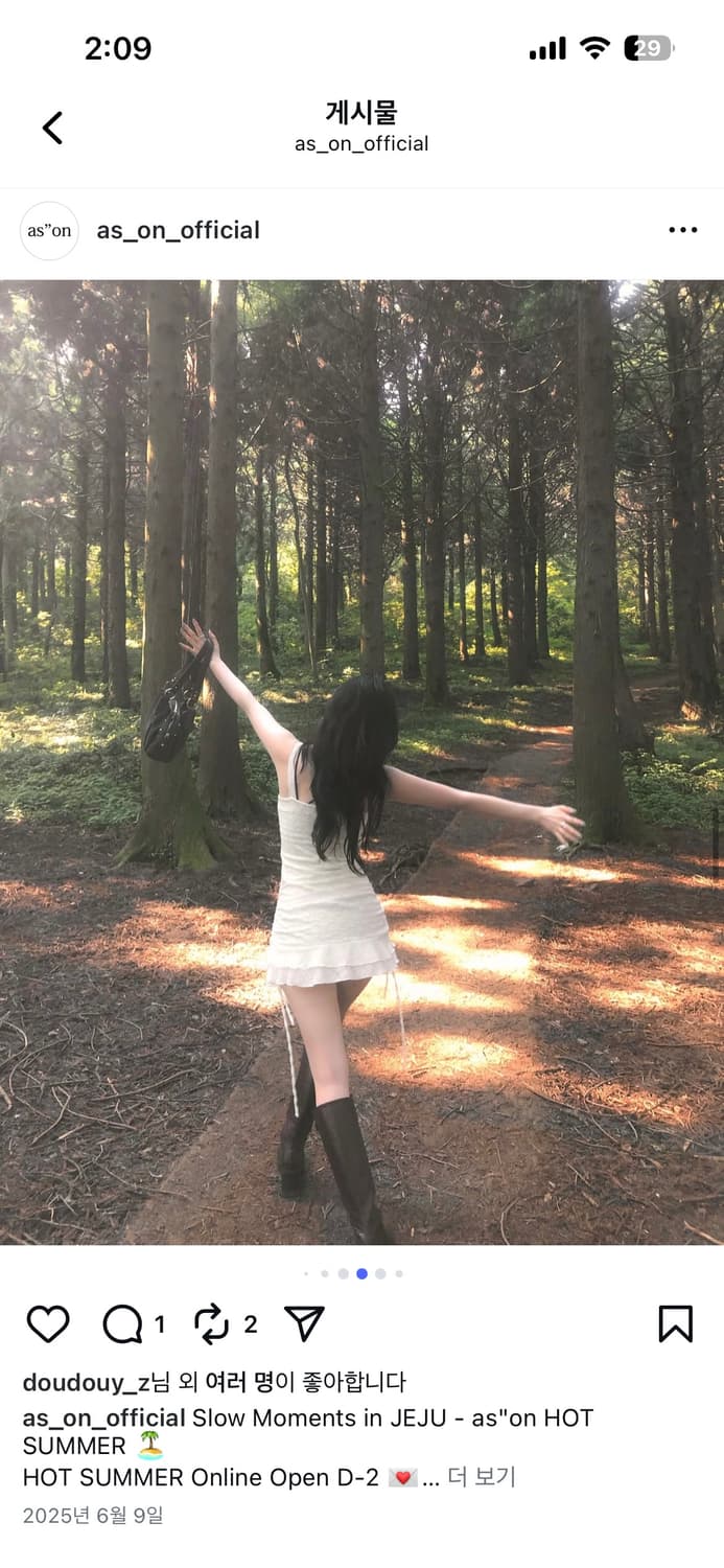 애즈온 블라썸 미니원피스 상품이미지4