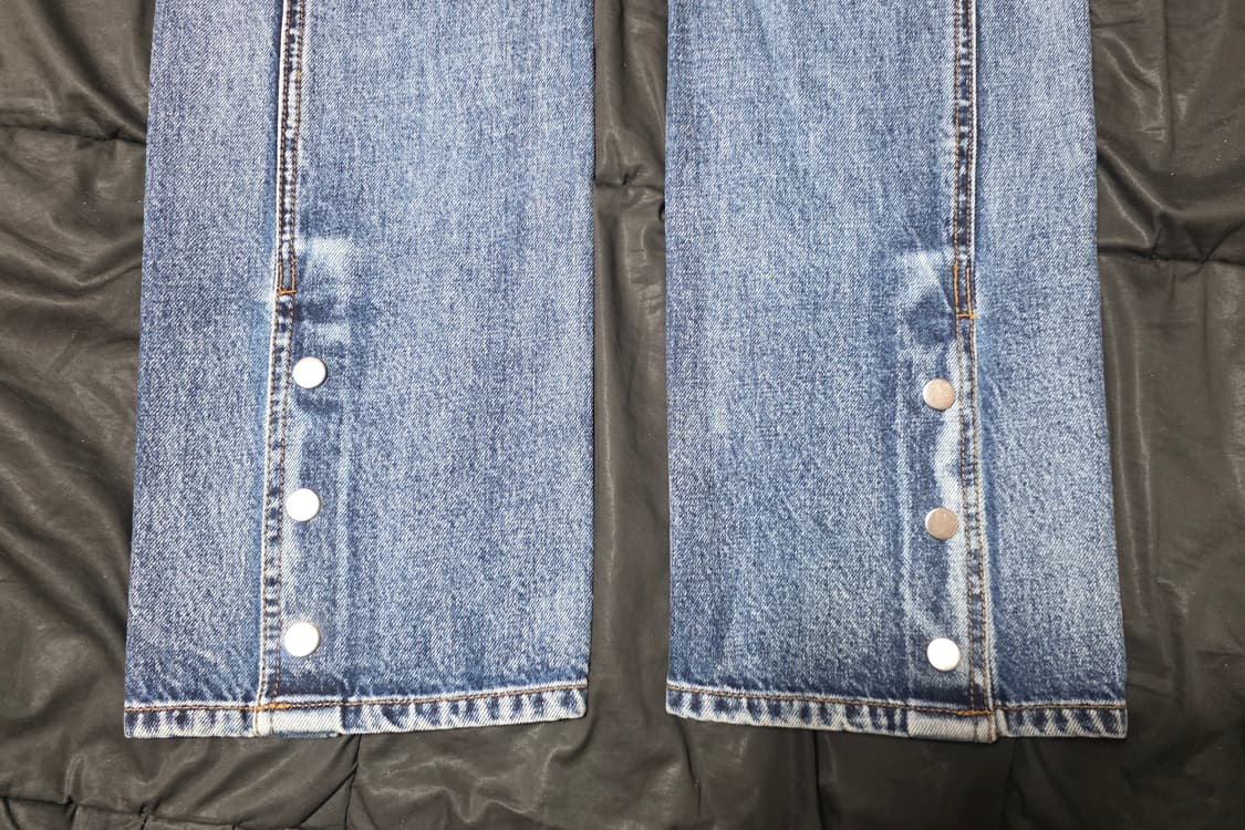 [새상품/46] 메종미네드 스냅 백 슬릿 스트레이트 진 (중청) 상품이미지7