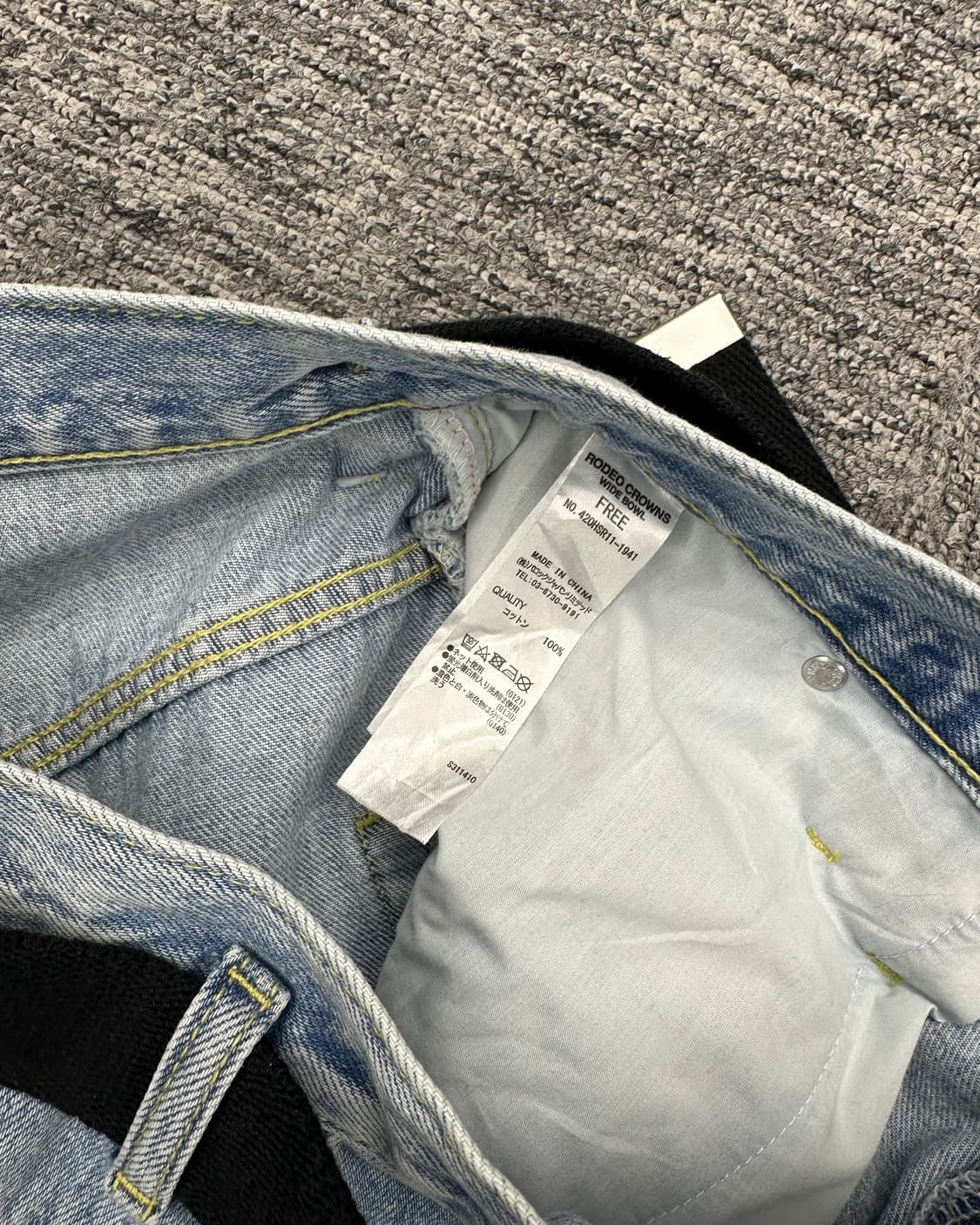 (WOMEN)RODEO CROWNS 와이드 데님-M1825 상품이미지5