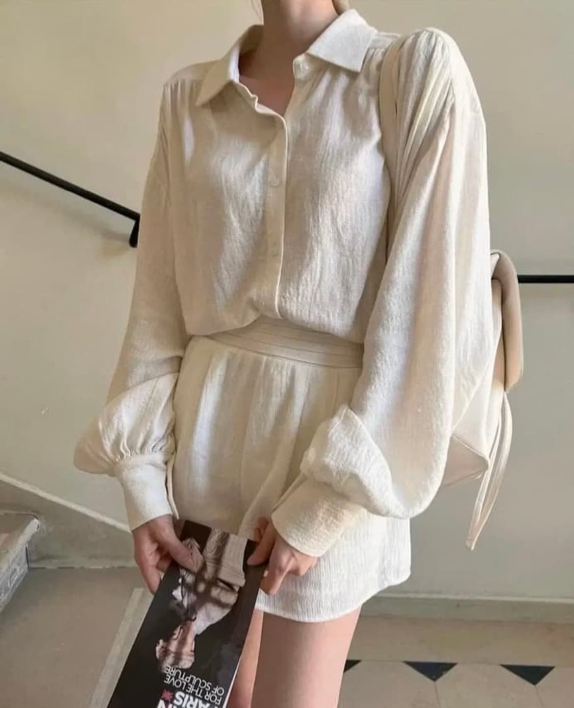 LABELLE BLANC 라벨르블랑 린넨 블라우스 상품이미지1